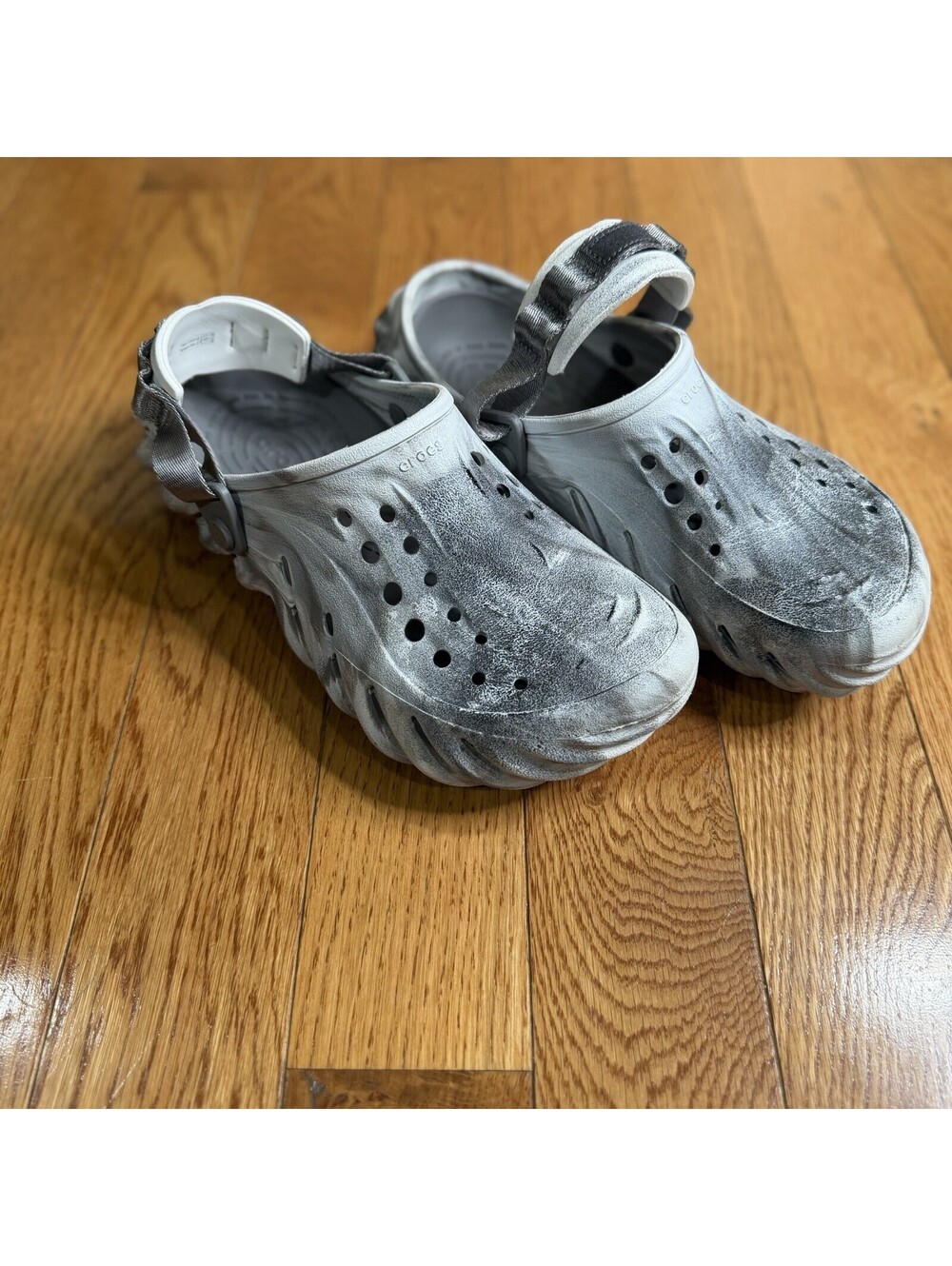 Size M8 / W10 Crocs Echo Marbled Clog Moonlight/Multi Men Shoes Unisex Shoes